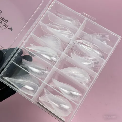 Adore Dual Nails Forms Верхние формы для наращивания ногтей в форме кошачьего когтя, 120 шт