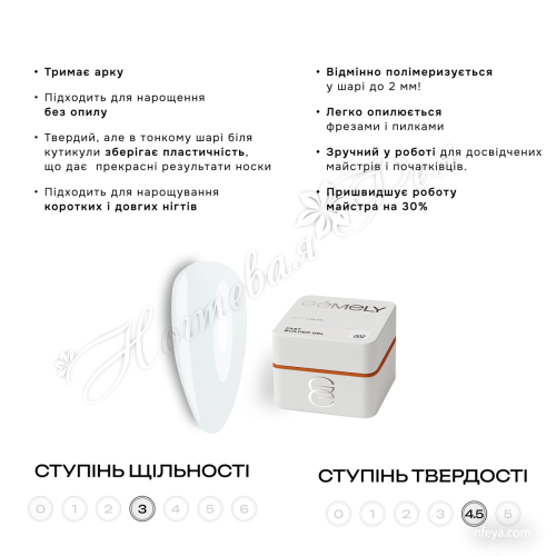 Gemely FAST Builder Gel Твердый гель жидкой консистенции, 30 ml