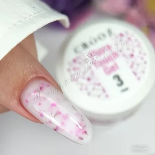 CROOZ Flora Touch gel Гель для наращивания с сухоцветами, 15 мл