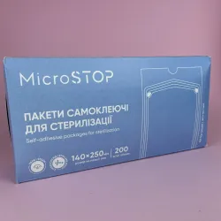 MicroStop Крафт-пакеты для стерилизации в автоклаве 140х250 мм, 200 шт.