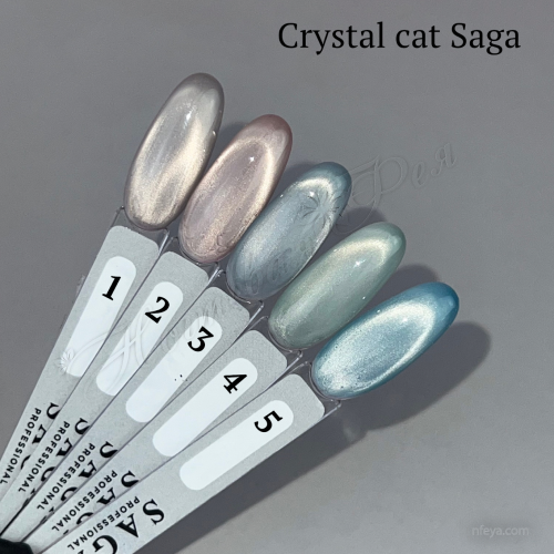 Saga Crystal Cat Гель-лак кошачий глаз с хрустальным эффектом, 10 мл