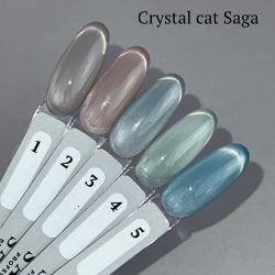 Saga Crystal Cat Гель-лак кошачий глаз с хрустальным эффектом, 10 мл