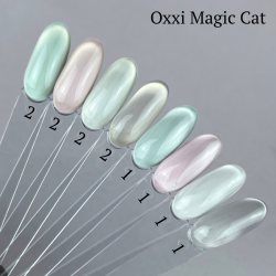 Oxxi Air Cat Полупрозрачный гель-лак с эффектом кошачьего глаза, 10 мл
