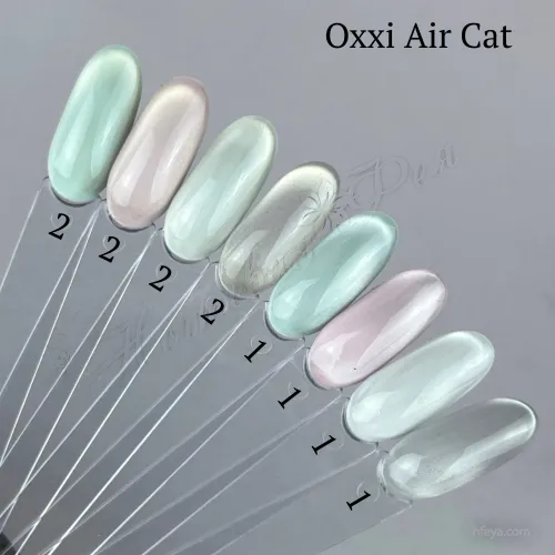 Oxxi Air Cat Полупрозрачный гель-лак с эффектом кошачьего глаза, 10 мл