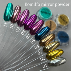 Komilfo Mirror Powder пудра з металевим ефектом (№001-011), 0,5 г