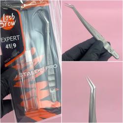 Staleks TE-41/9 Пінцет професійний для вій STALEKS EXPERT 41 TYPE 9 (L)
